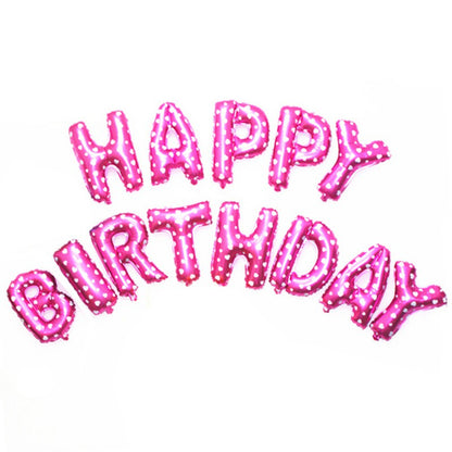 Happy Birthday Foil Letters Balloons