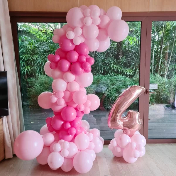 Pink shades balloon garland
