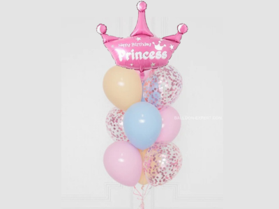princess and 9 latex balloon