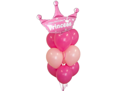 princess and 9 latex balloon