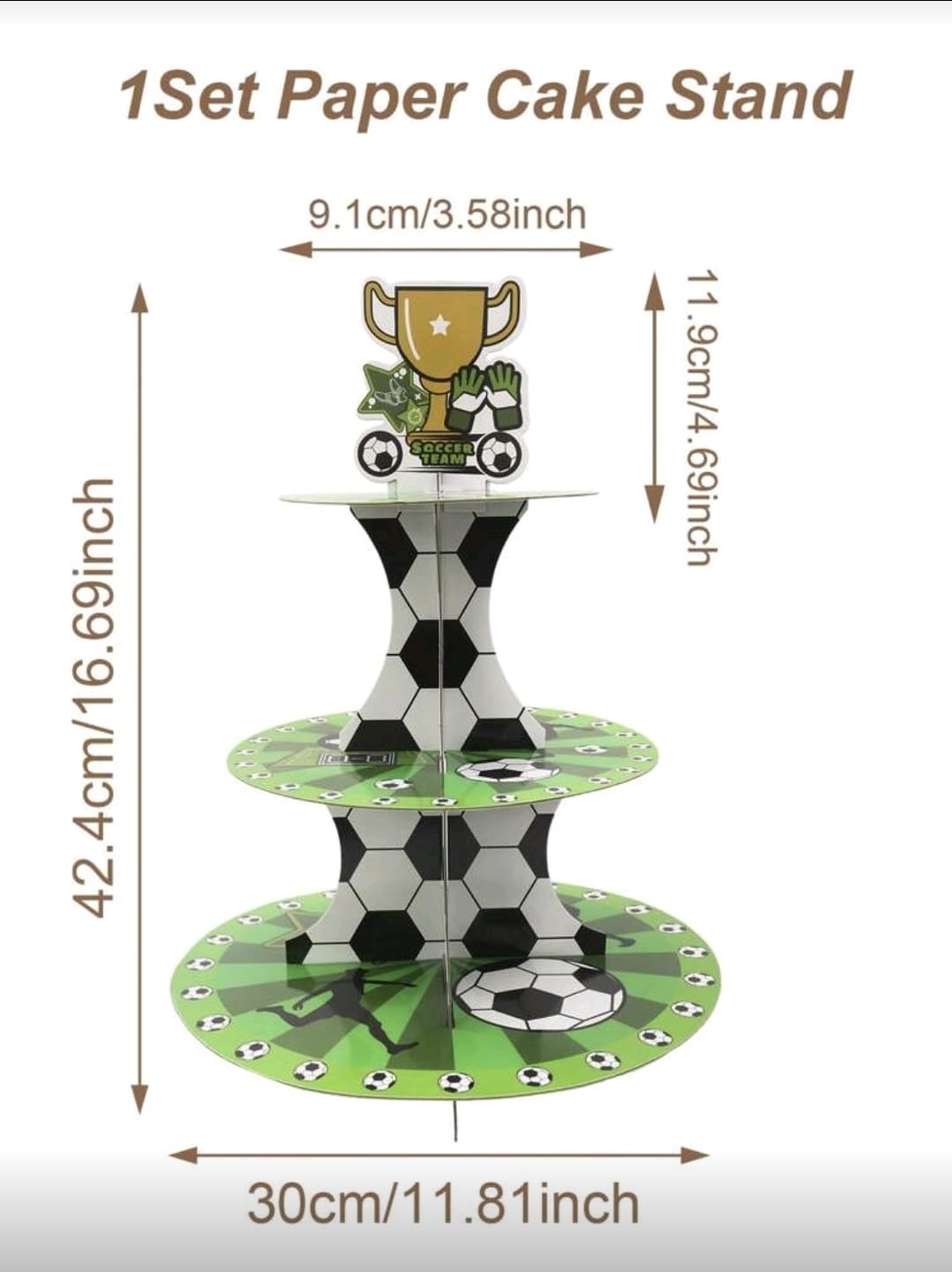 Football Cupcake Stand