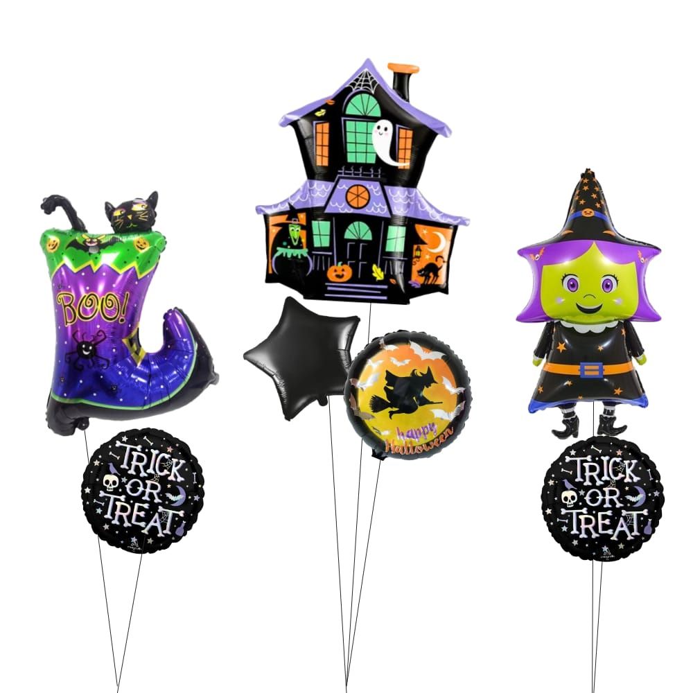 Witch Spooky Helium Bunch