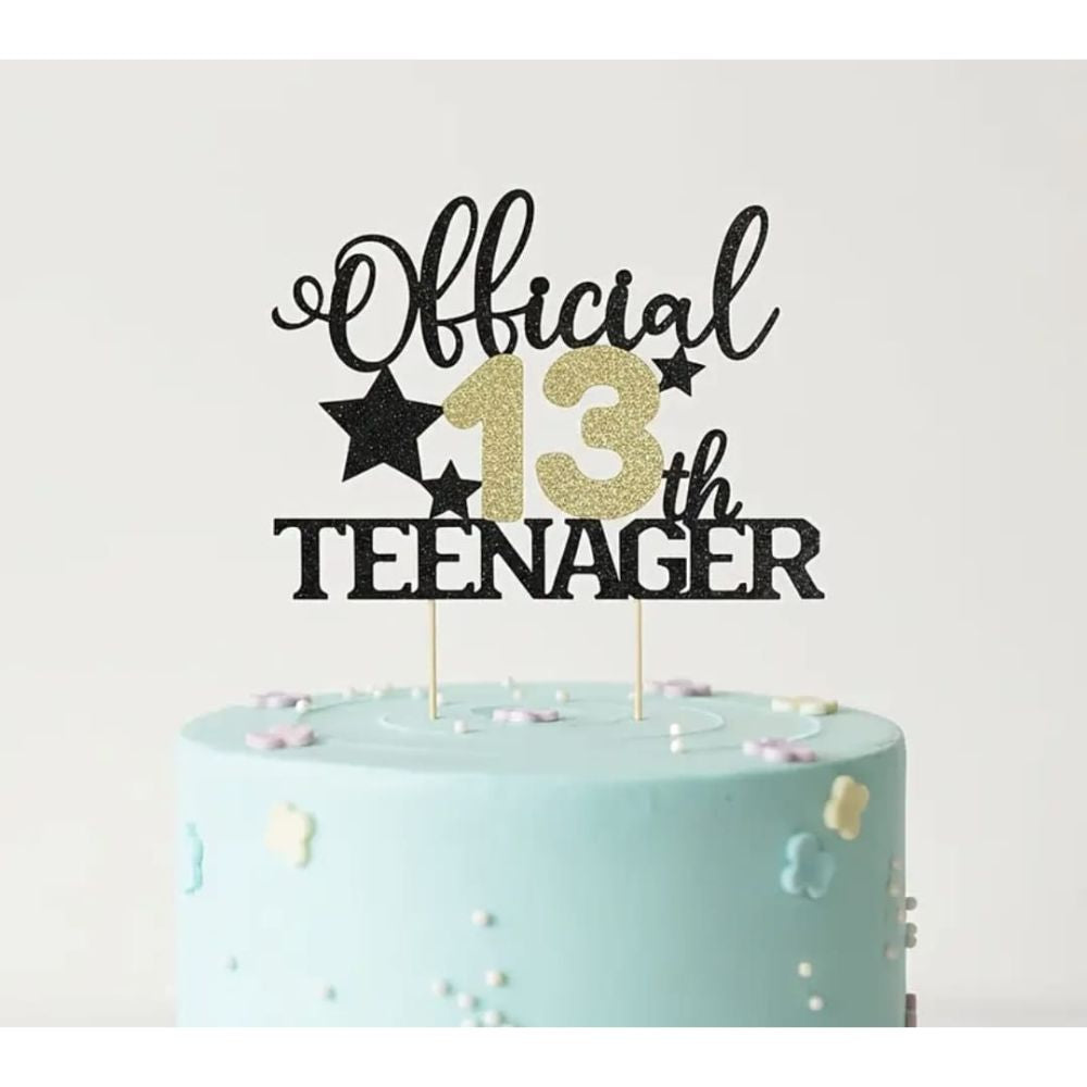 Teenager 13th Birthday Cake Topper