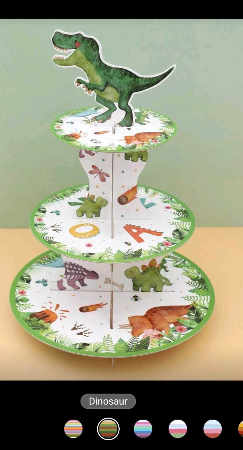 Dinosaur Cupcake Stand