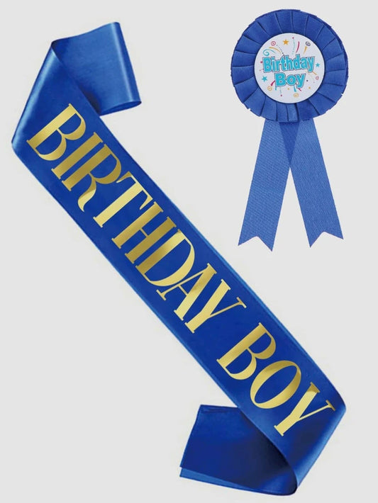 Birthday boy  Sash and badge