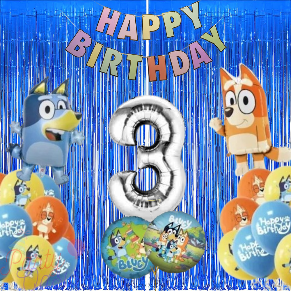 Bluey balloon decoration