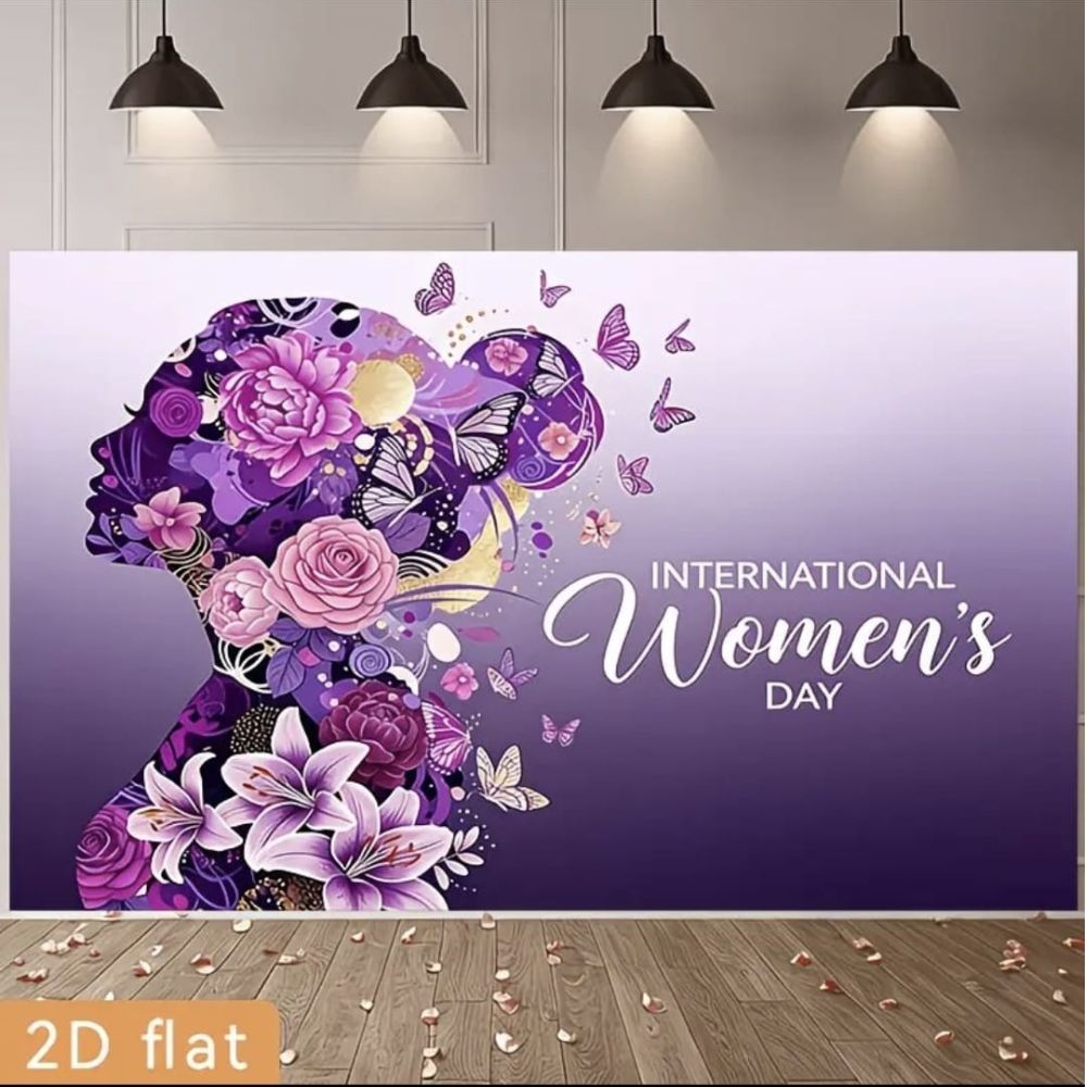International Women's Day Backdrop 150x210cm
