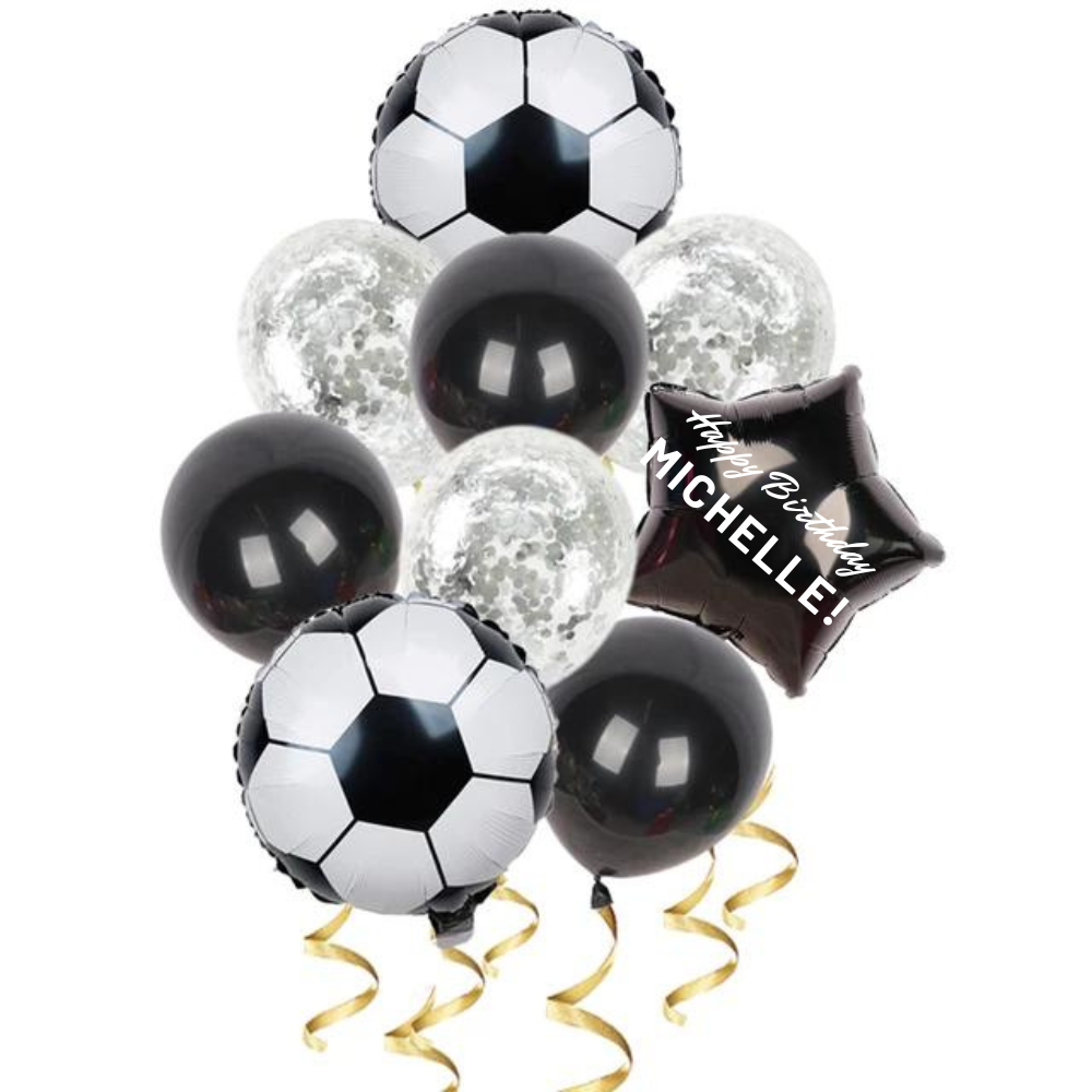 Customized football decoration helium filled