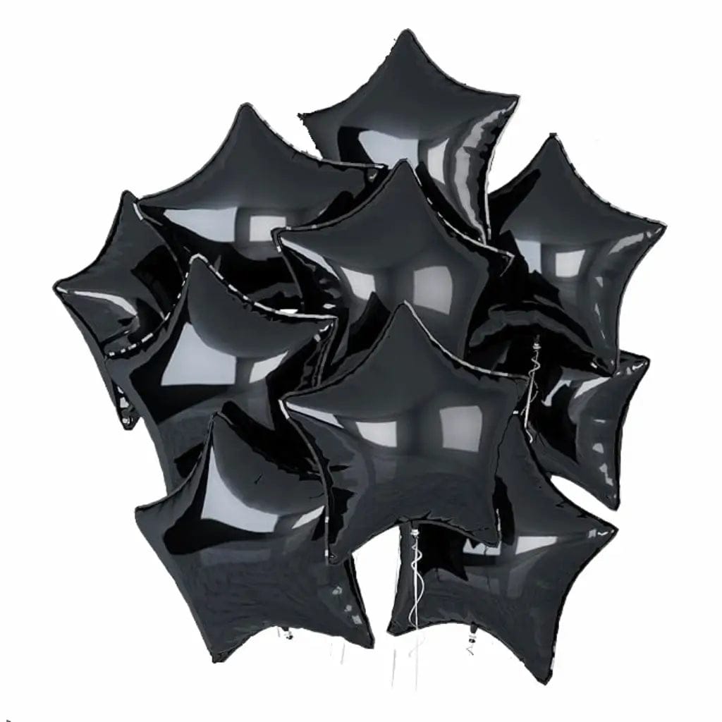 Black Star Foil Balloons 18 Inches