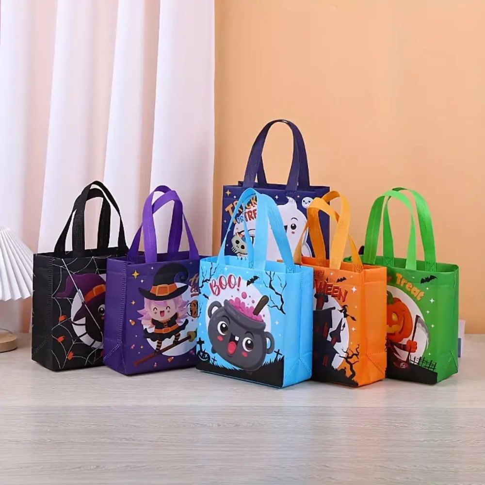 6 Pcs Christmas Holiday Gift Bags Reusable