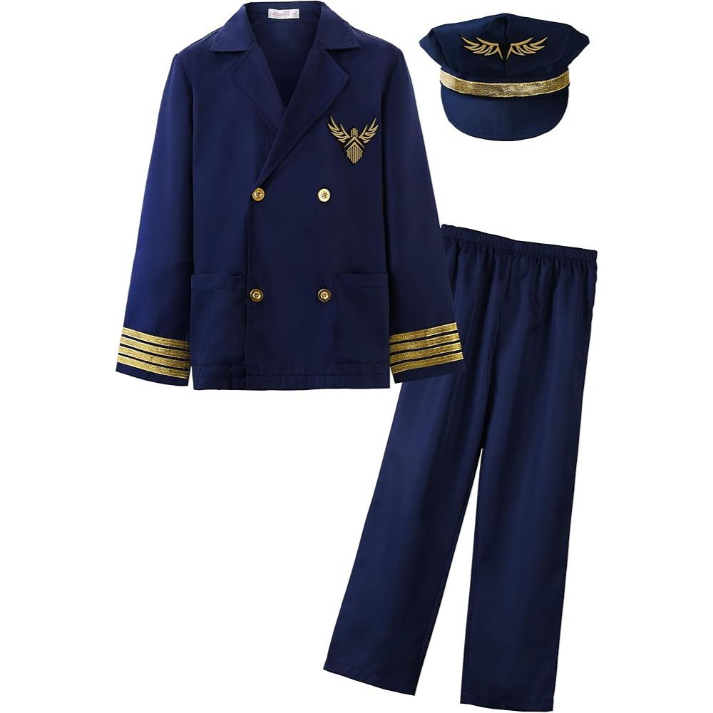 Pilot Uniform Deluxe Costume – 90cm to 110cm