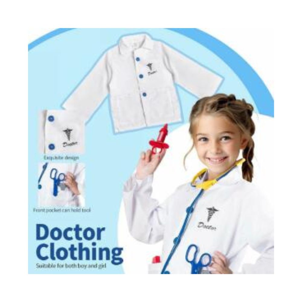 Kids Doctor Costumes with Props - 90cm to 110cm