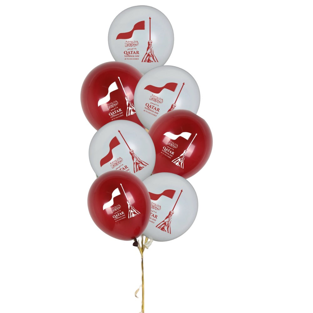 Qatar National Day Printed Balloons 10pcs