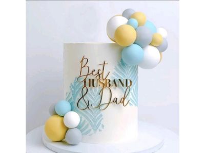 Fathers day cake topper 1pc