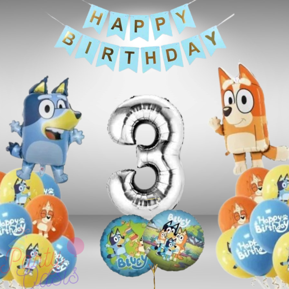 Bluey balloon decoration