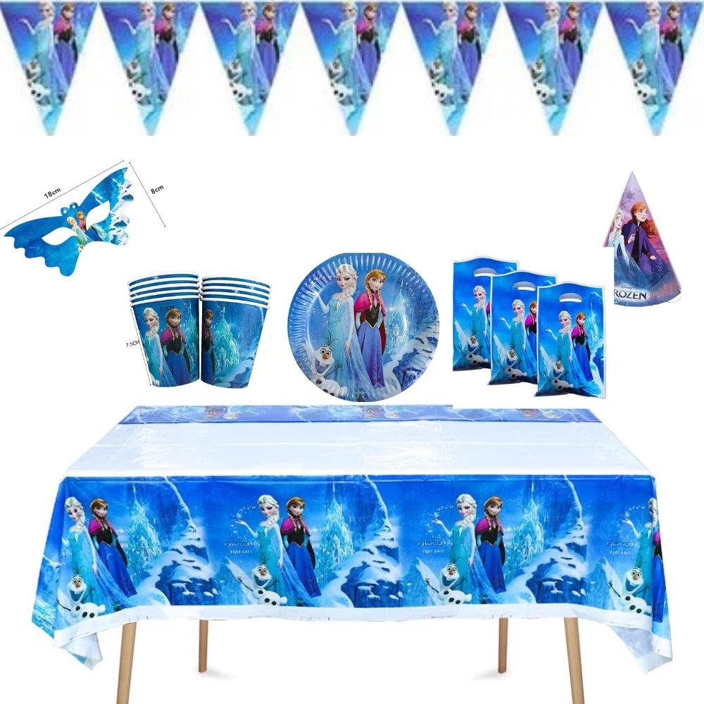 frozen else anna plate cup tableware set serves 10