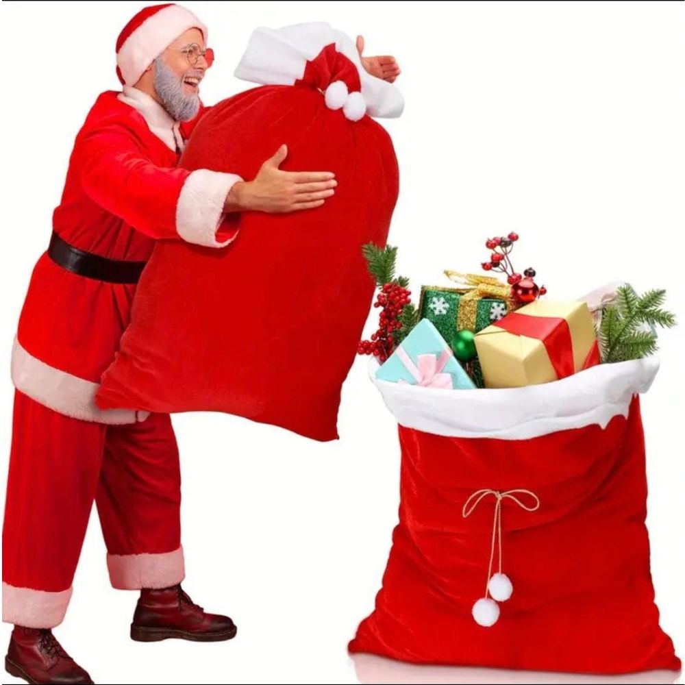 Christmas Santa Claus Gift Sack 1 Pc