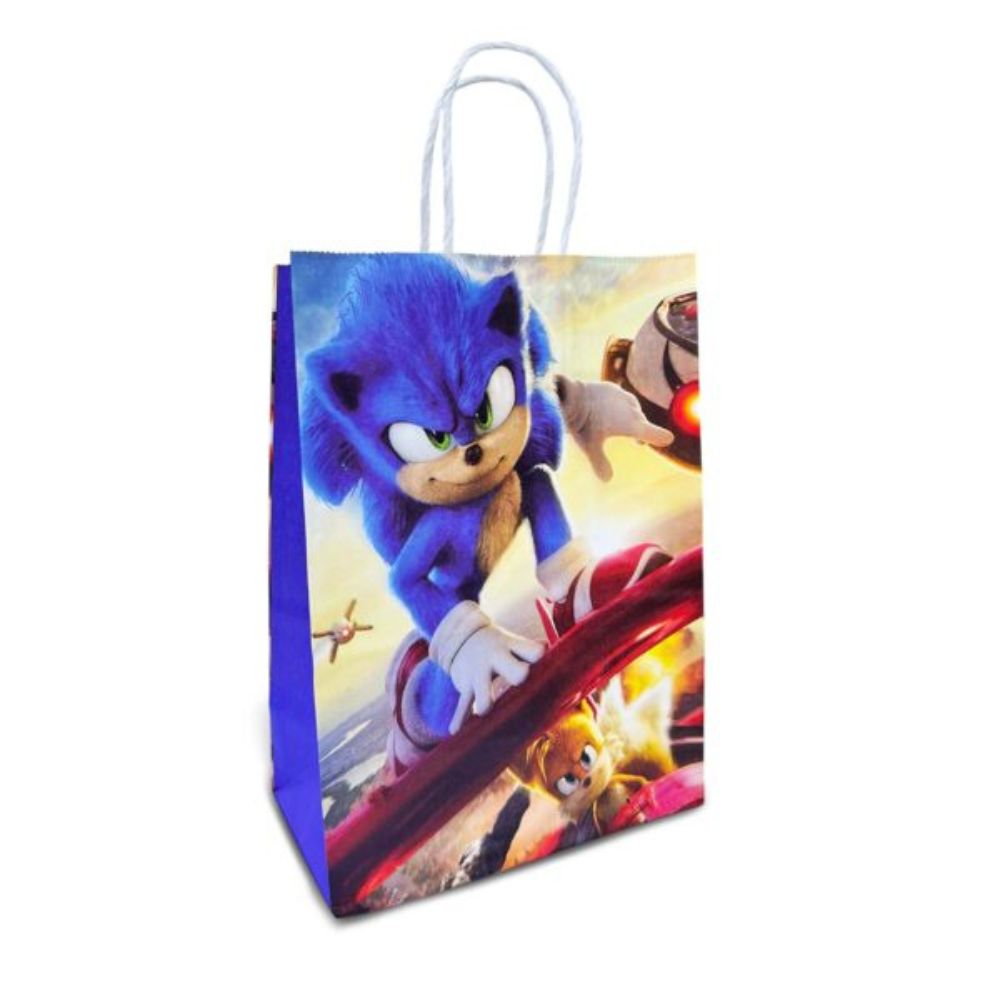 Super Sonic Hedgehog Kraft Bag - Pack of 6