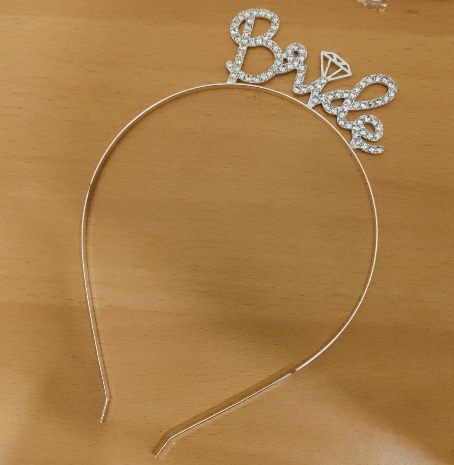Bride headband Silver