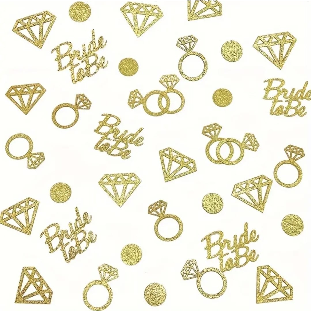 100 Pcs Bride To Be Confetti