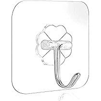 Wall Hanging Hooks Without Drilling, Wall Clips for Kitchen Pack of 4