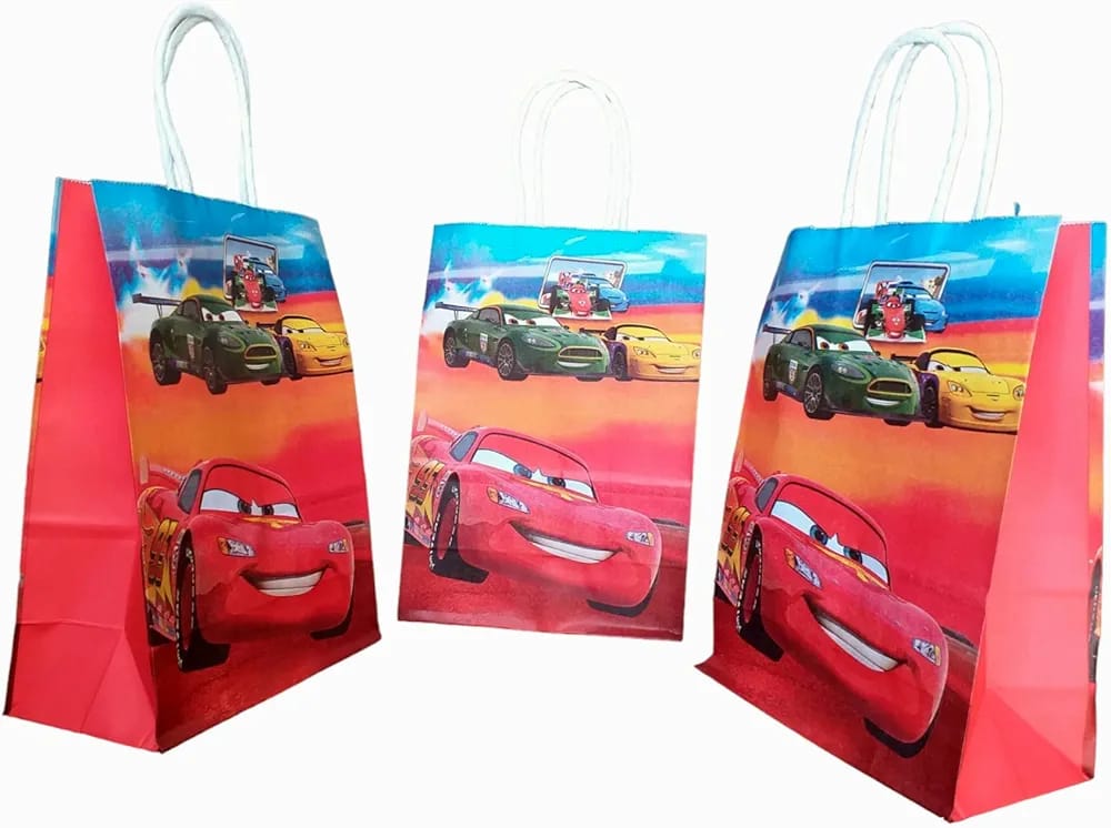 Mc Queen Racing Car Kraft Bag Pack of 6