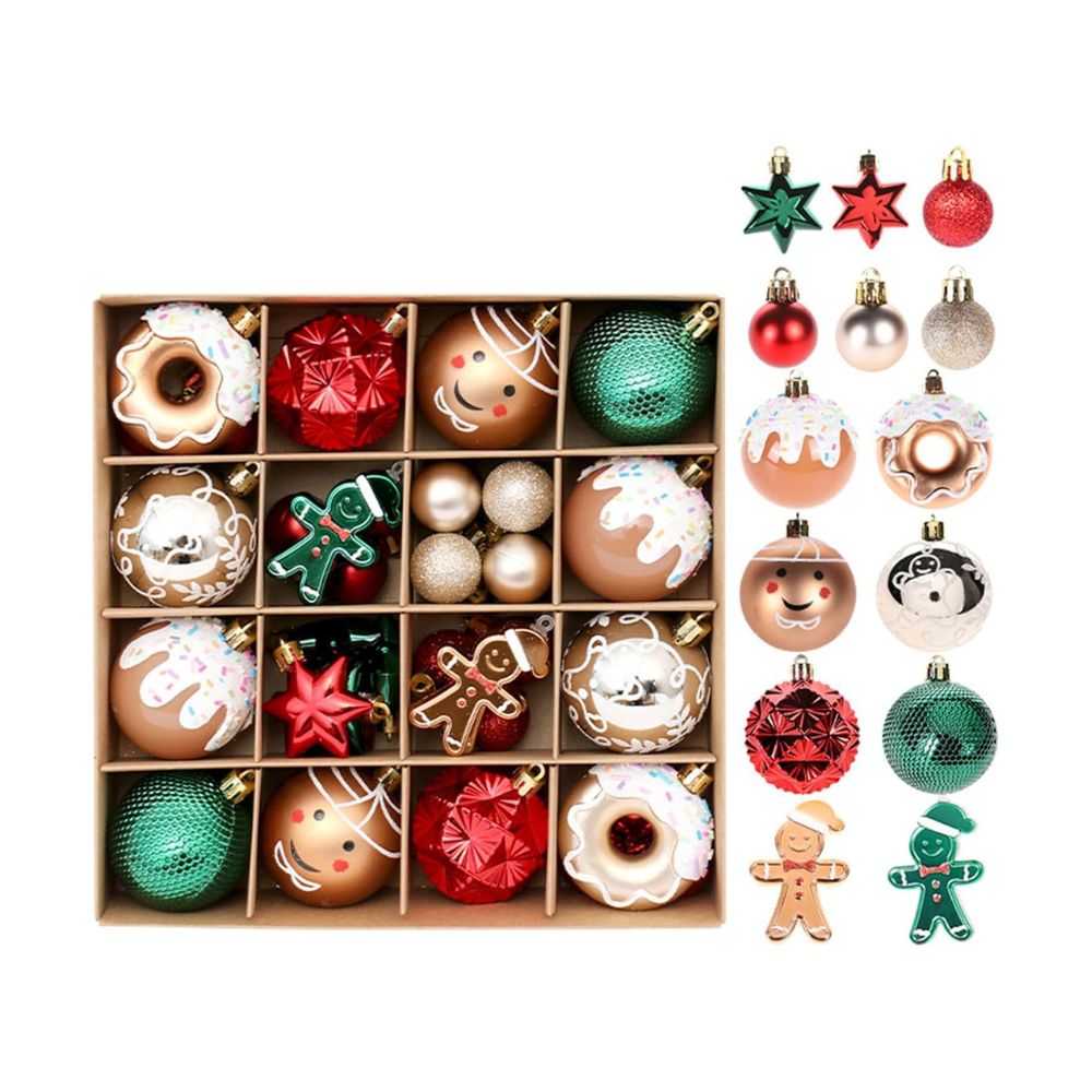 42Pcs Christmas Balls Set, Christmas Ornaments