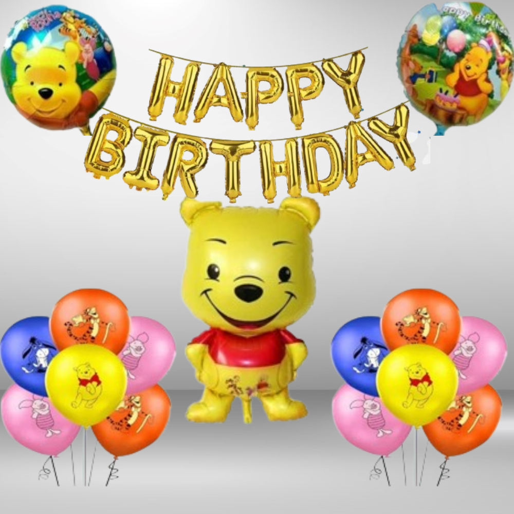 Winnie the Pooh Balloon Set birthday set