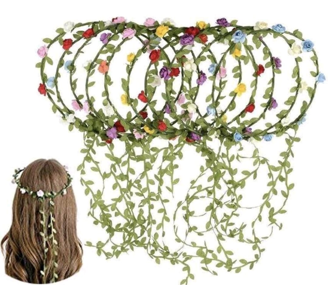 Flower hair wreath