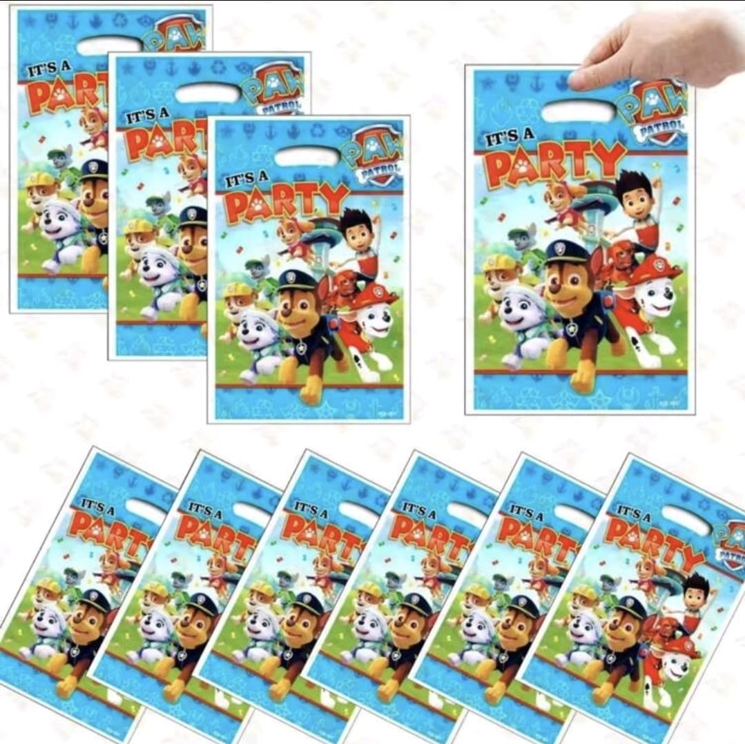 10pcs paw patrol loot bags