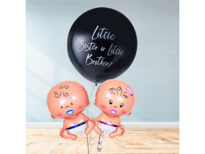 Little brother or sister with baby bunch