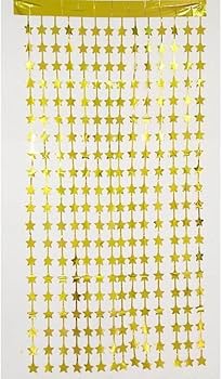 Star curtain foil 1mx2m - gold