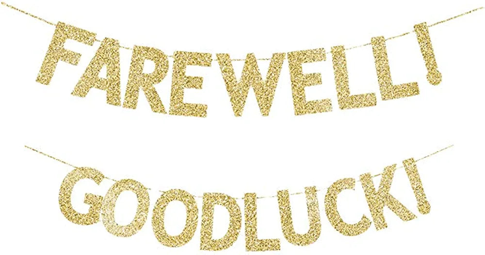 Fare well goodluck banner