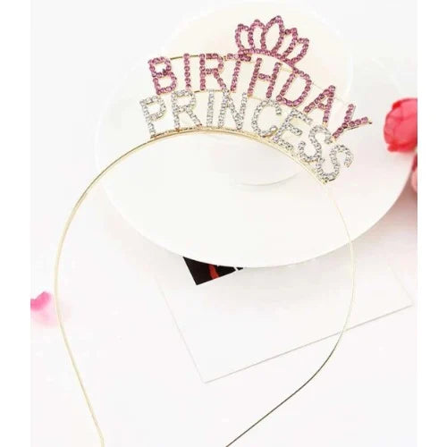 Birthday princess Glitter Crown Headband
