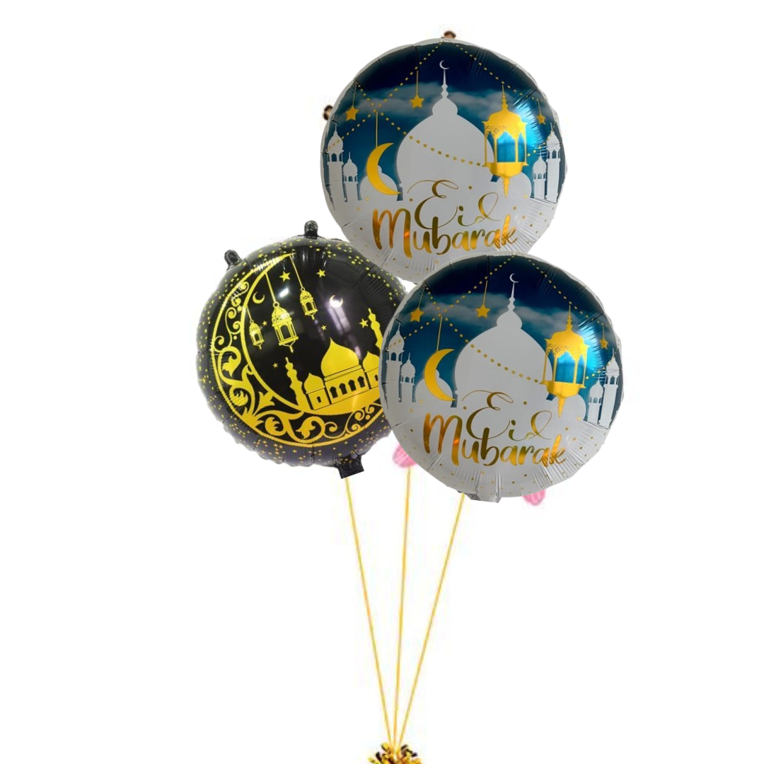 helium filled balloons -round