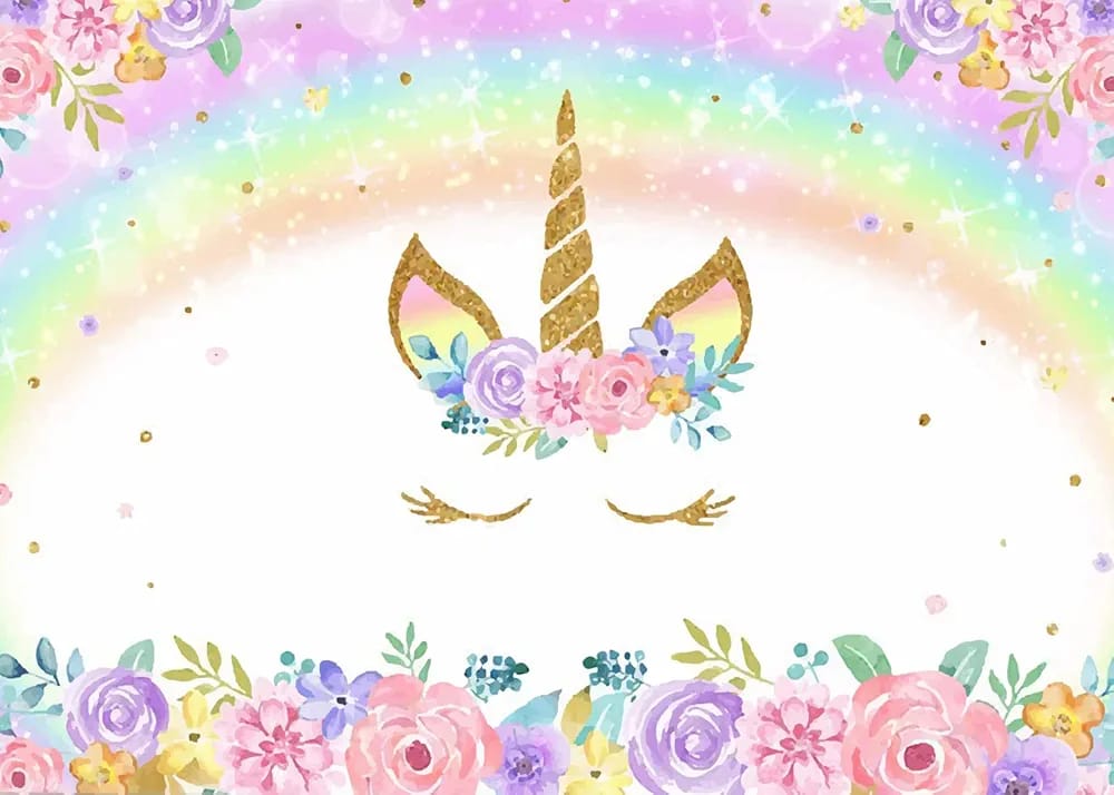 unicorn backdrop poster 150x210cm