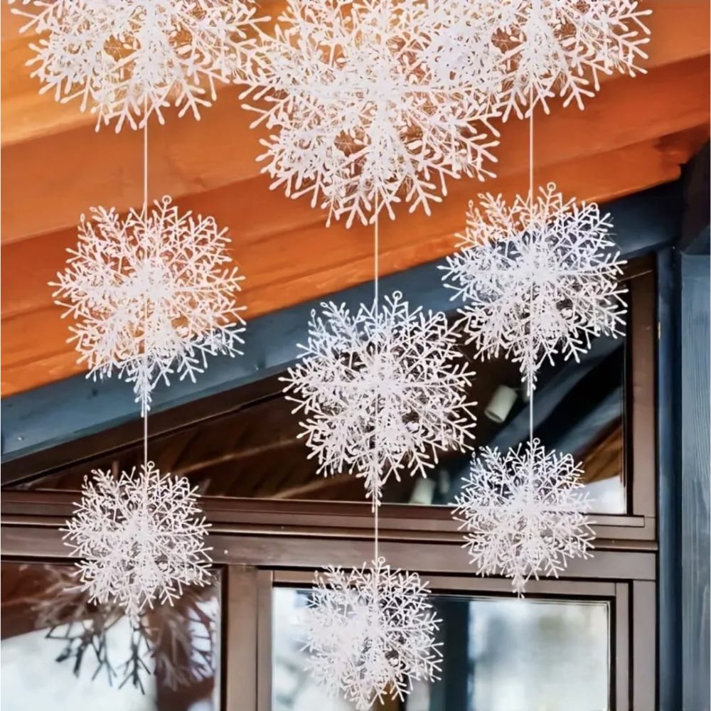 60 Pcs Snow Flakes