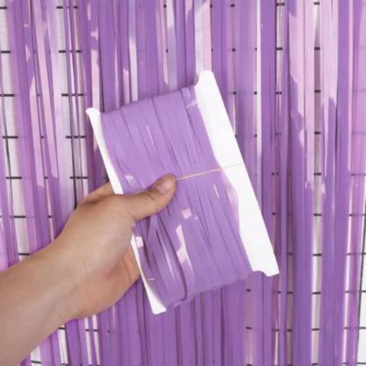 2*1M Backdrop Curtain foil  - pastel purple