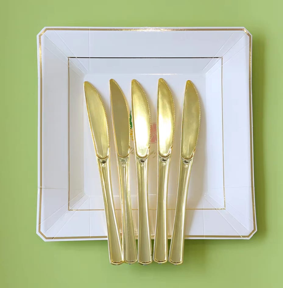 Gold Knife Pack of 25 - Disposable
