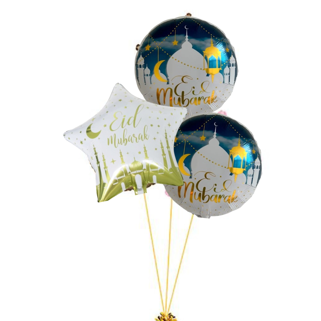 helium filled balloons - star and round