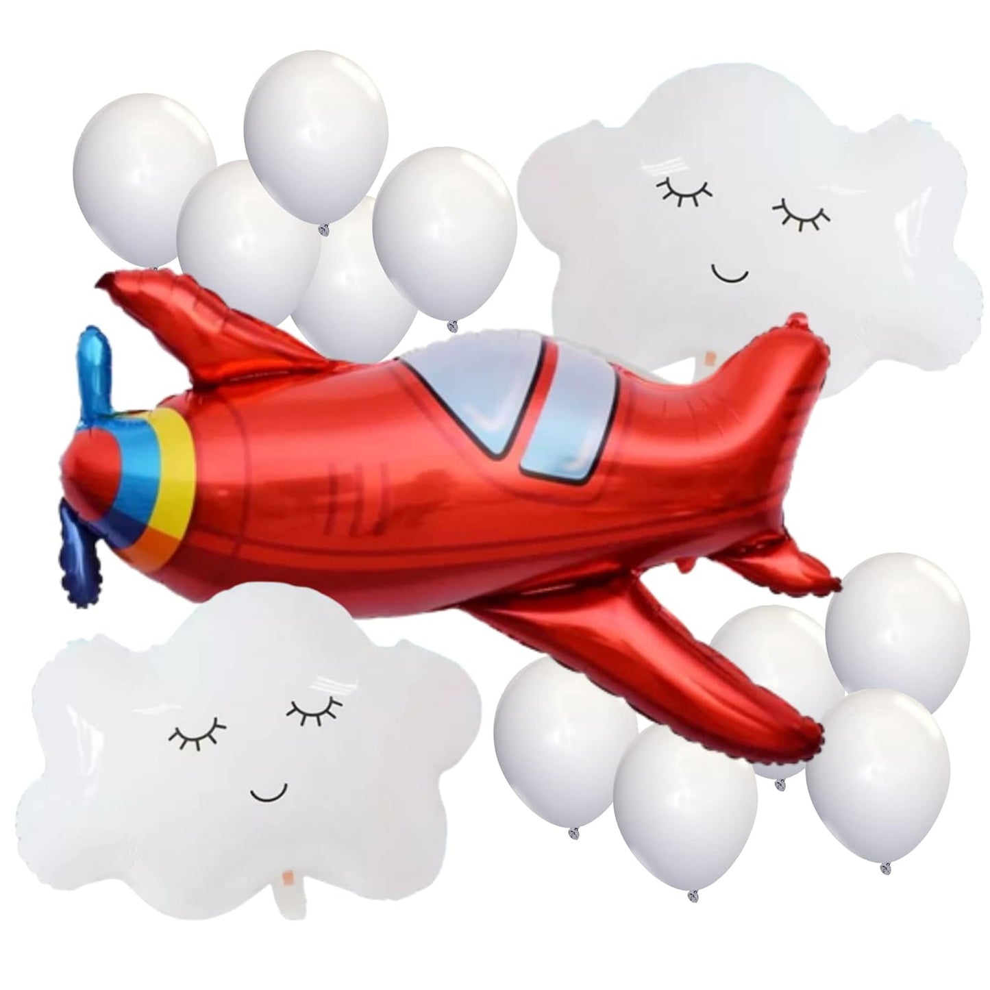 Aeroplane helium balloons