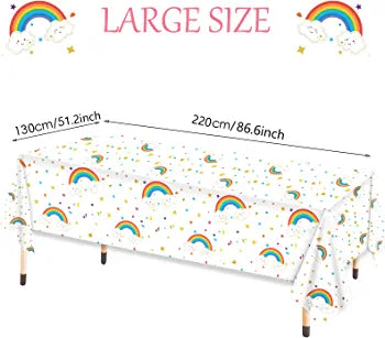 rainbow Plastic Tablecloths  Table Covers
