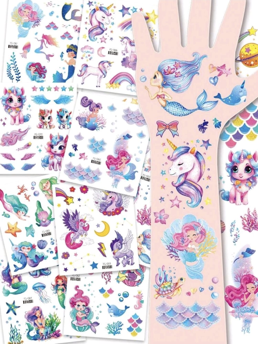 Mermaid unicorn tattoos