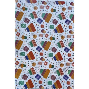 Birthday gift wrapping sheet