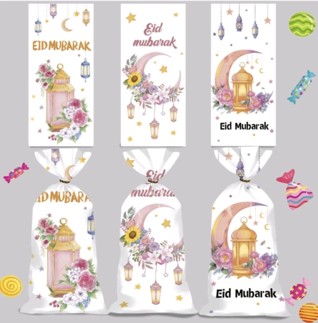 50pcs Eid gift bags, Ramadan Candy Bags