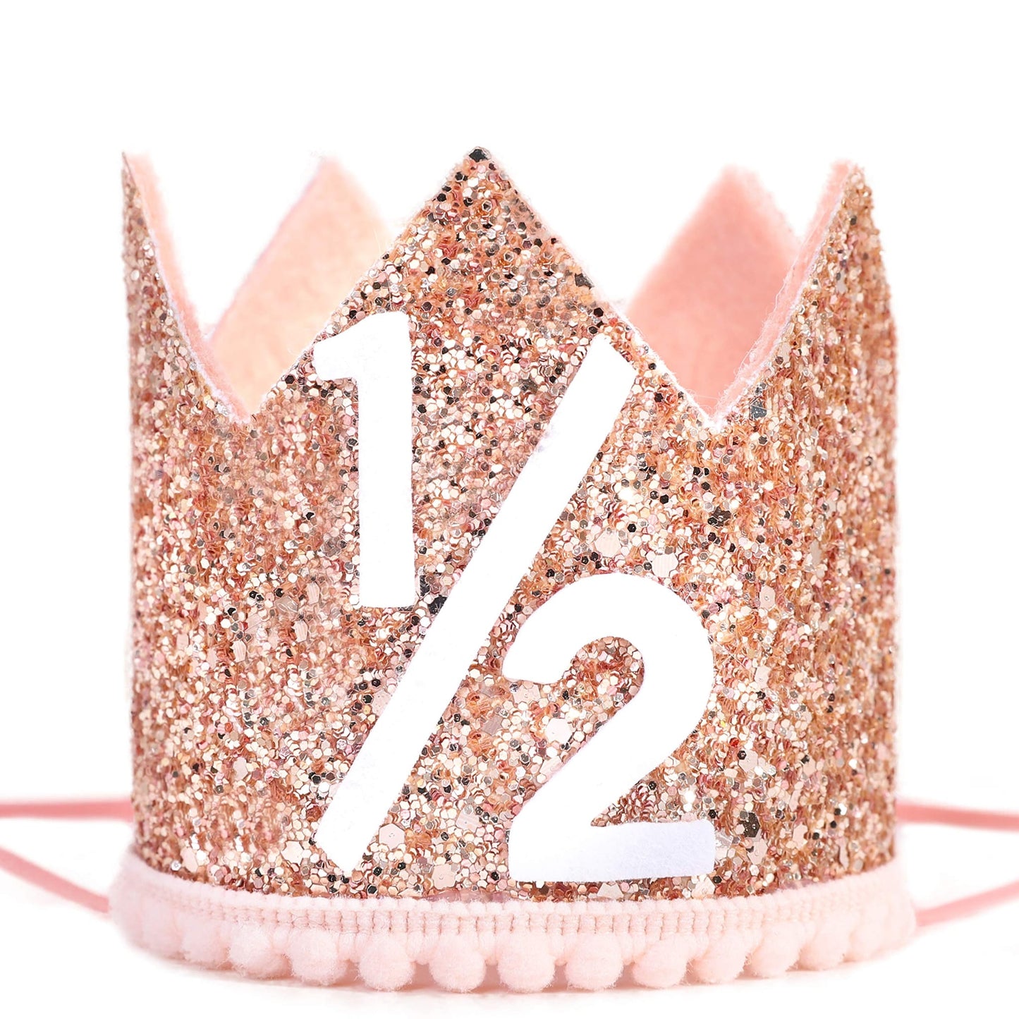 Half Birthday Party Cap Rose Gold