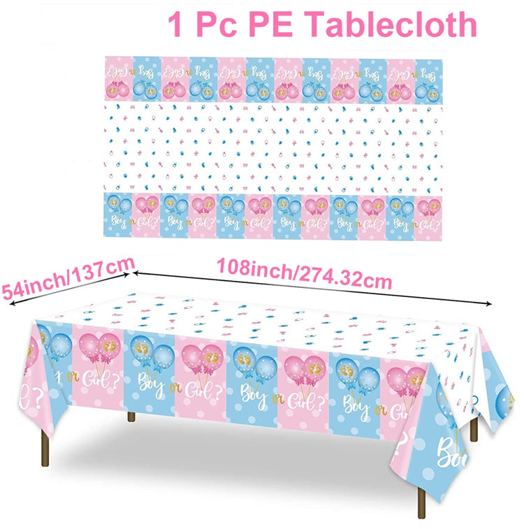 gender reveal table cover 1 pc