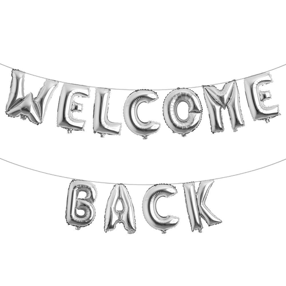 Welcome Back Non Inflated Banner - Silver