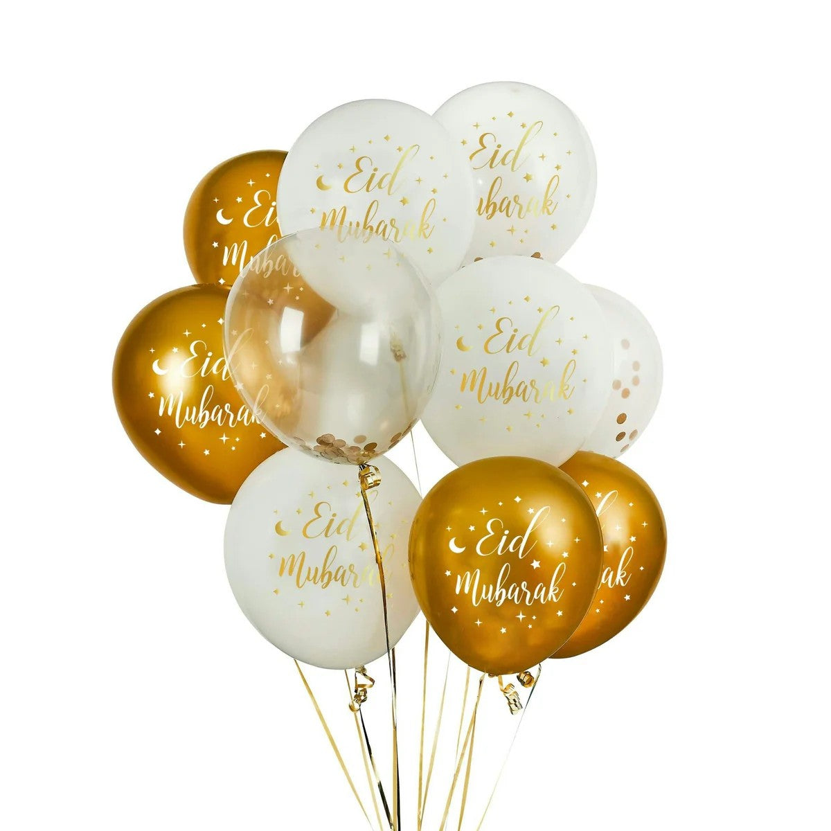 Eid Mubarak helium filled 10 pcs balloons