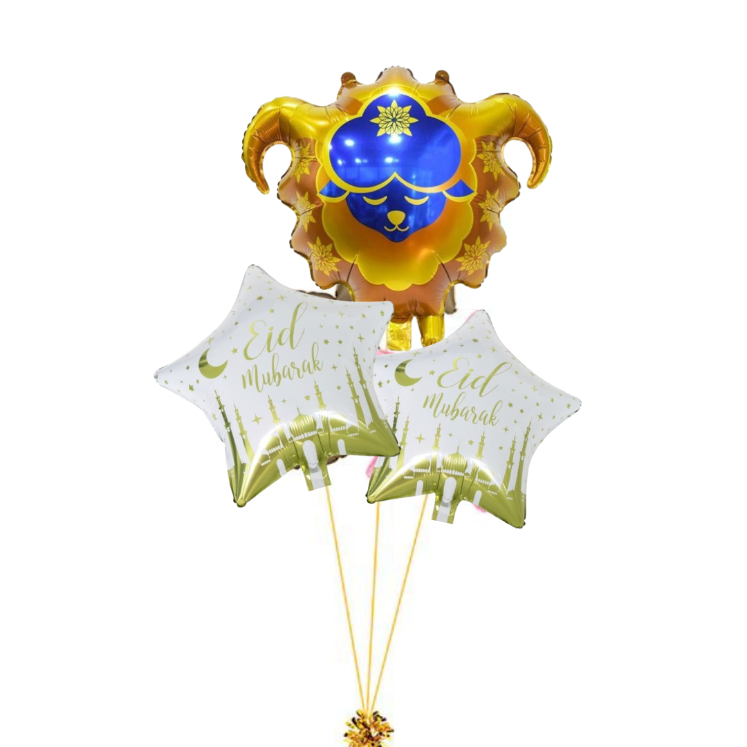 helium filled balloons - sheep and stars